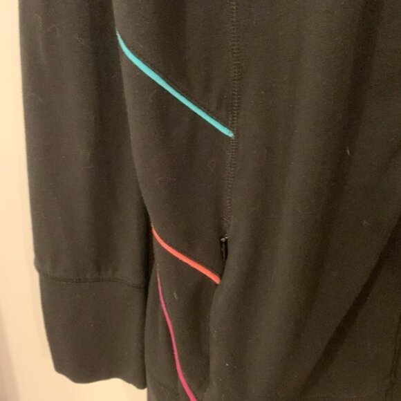 Ae Sport Cotton Blend Black And Color Accent Jacket - Picture 4 of 9